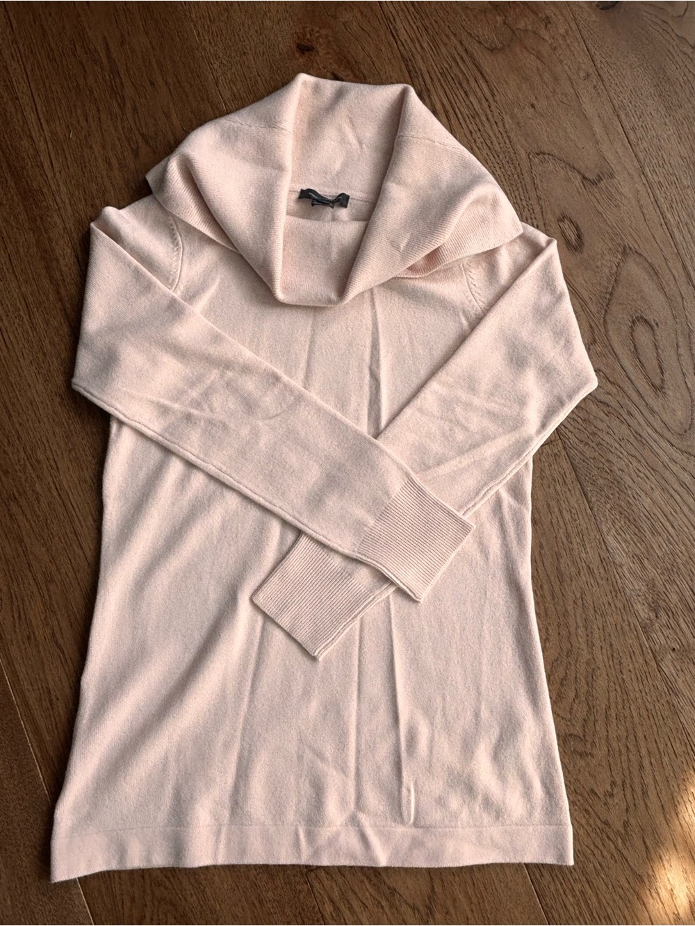 French Connection Pale Pink Cowl Neck Sweater